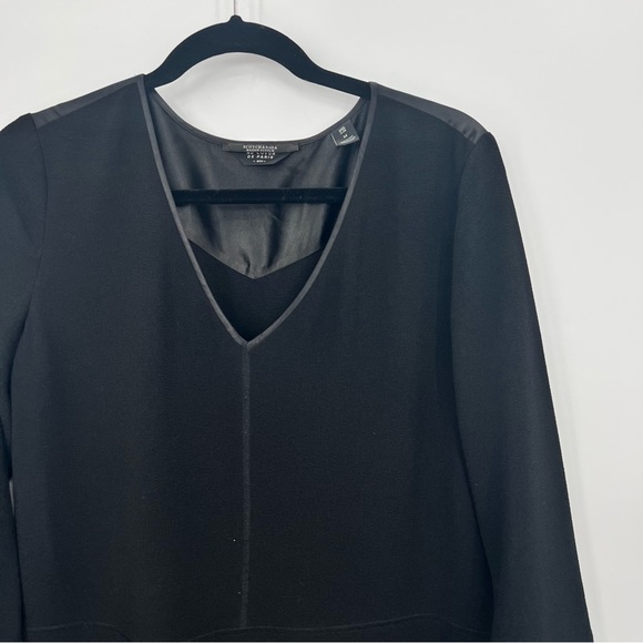 Scotch & Soda Maison Paris Flare Bell Sleeves Little Black Mini Dress Medium - Picture 8 of 14